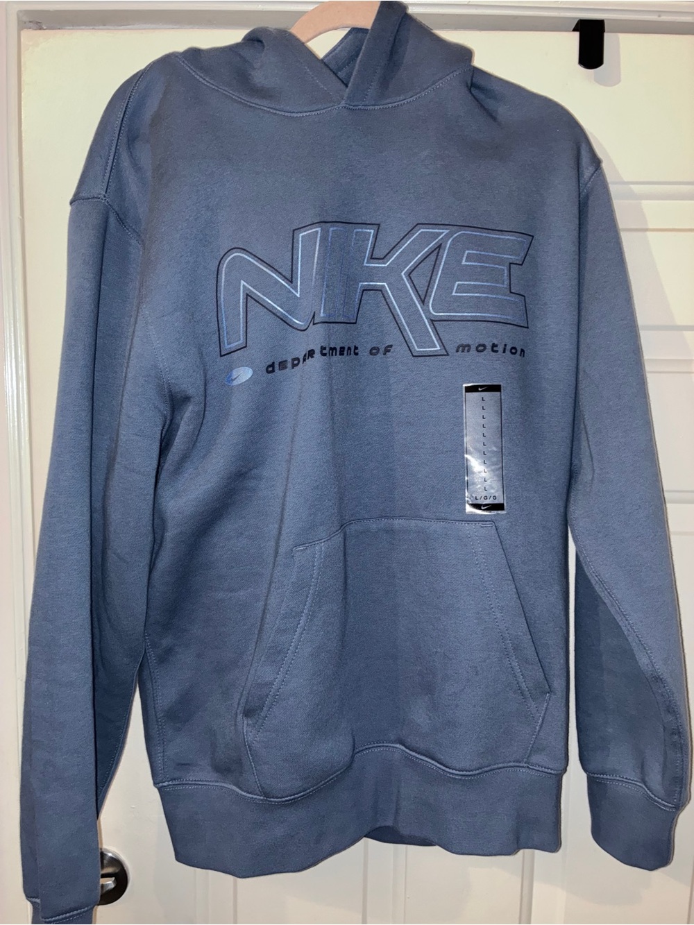 Nike Men’s Slate Blue Crewneck Hoodie with Chest Logo